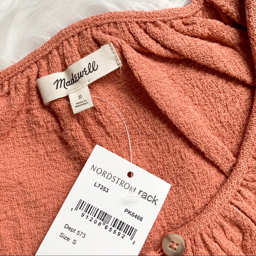Madewell Texture & Thread Tiered sleeves top Shirt - Picture 10 of 11